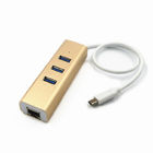 USB multiple C 3 à l'adaptateur gauche d'Ethernet d'USB 3,0 10Gbs RJ45
