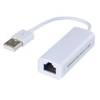 Usb micro de carte réseau blanche à l'adaptateur de l'Ethernet Rj45